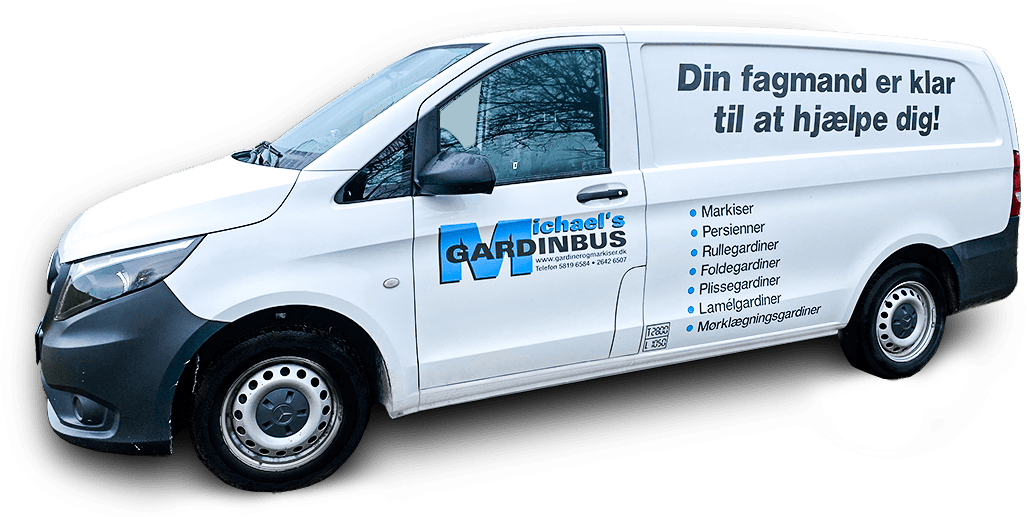 Michael's Gardinbus billede af bilen, header billede