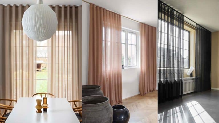 forskellige gardiner på specialmål